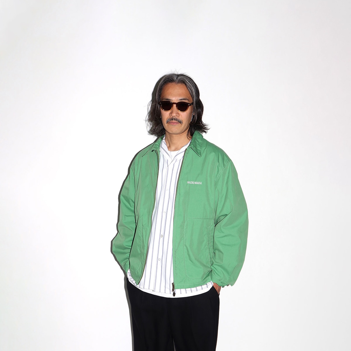 虎たろうWACKO MARIA DOREMEUIL DORMEUIL / PLEATED TROUSERS (TYPE-2)【BLUE】｜WACKO MARIA｜MELTING